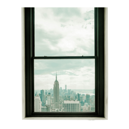SS Double Glass Window